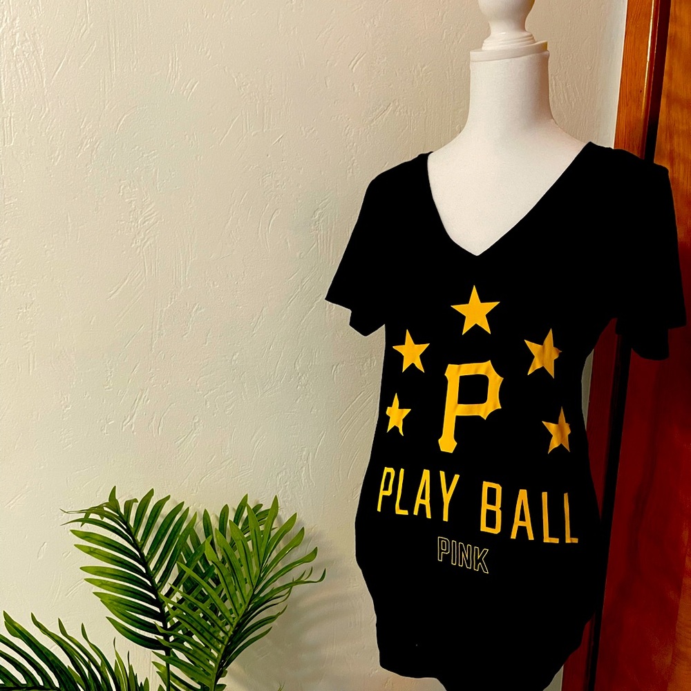 Victoria's Secret Pink Pittsburgh Pirates Baseball Tee Size Small Like New
